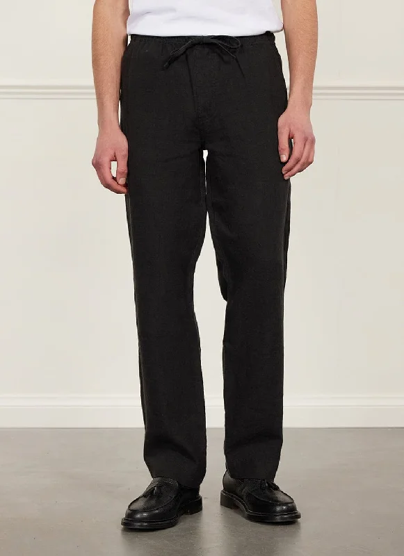 Linen Everyday Trousers | Black