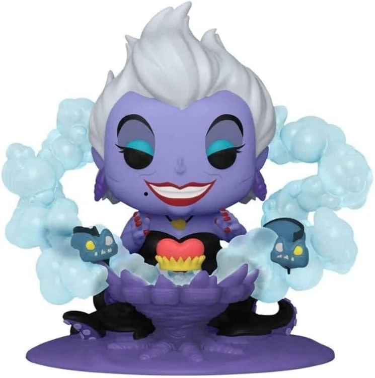 Kingdom Hearts Sora and Donald Duck Action Figures​ Disney The Little Mermaid POP Deluxe | Ursula on Throne