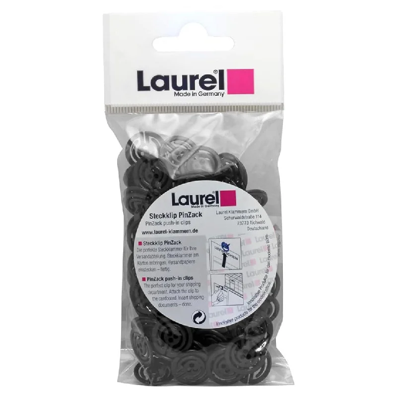 Handicraft supplies for making baby shower gifts​ Laurel SteckClip PinZack Push in Clips Black- Pack of 100