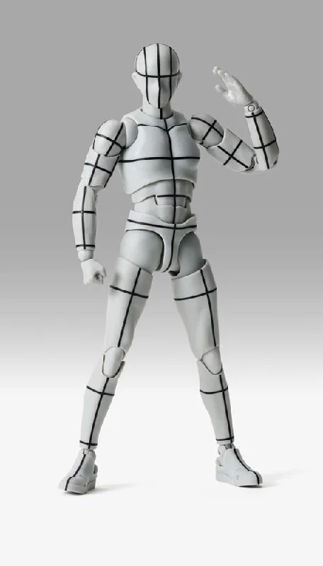 World of Warcraft Character Action Figures​ S.H.Figuarts Action Figure Body-Kun Sports Edition Wire Frame (Gray Color Ver.) 15 cm