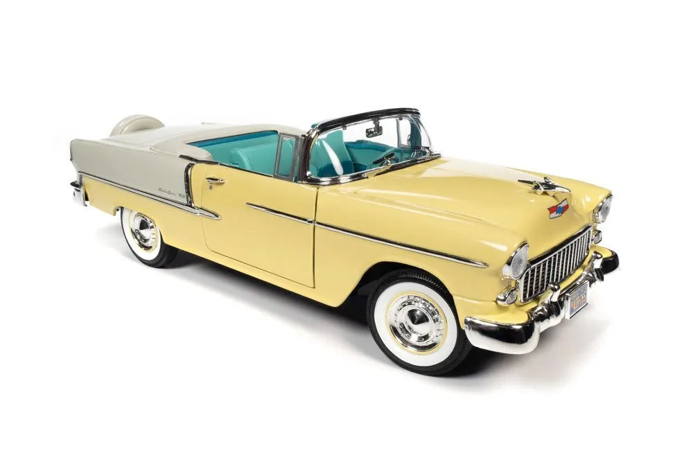 Model train tracks in different gauges​ Autoworld 1/18 1955 Chevy Belair Convertible Diecast Model
