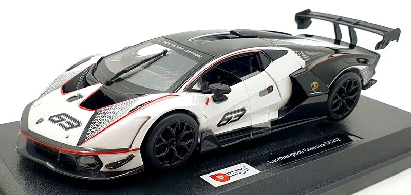 Light rail systems for commuting in cities​ Burago 1/24 Scale 18-28023 - Lamborghini Essenza SCV12 - White/Black