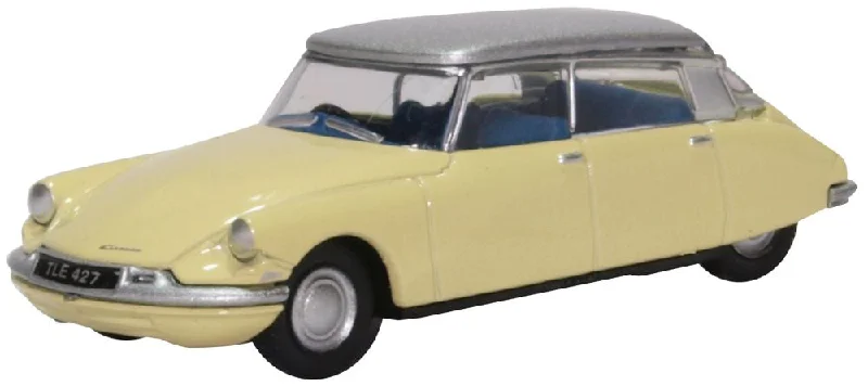 RC trucks for heavy - duty remote - controlled fun​ Oxford Diecast Citroen DS19 Jonquil Yellow and Silver