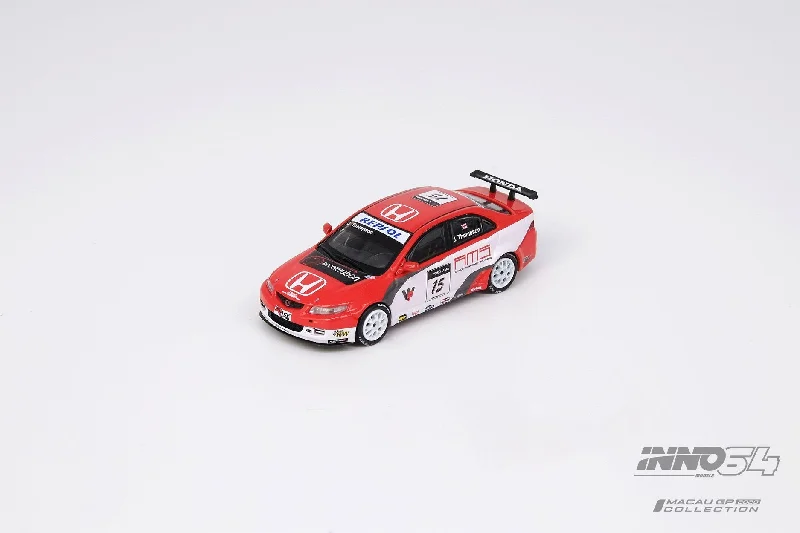 Train set model toys with realistic track layouts for kids​ INNO Models 1:64 Honda Accord Euro-R #15 "N-Technology" MGP 2008