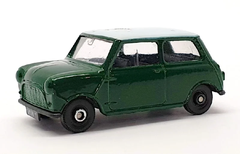 Model train locomotives in various scales​ Corgi Fina Appx 7cm Long Model Car CRG03 - Austin Mini - Green/White