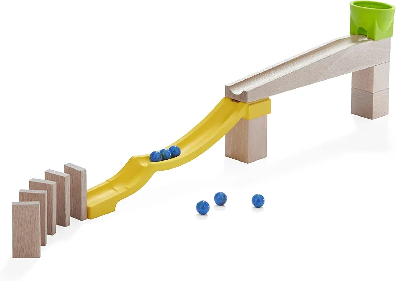 Wooden play fire stations for fire - fighting pretend​ HABA Ball Track – Complementary set Stop and Go