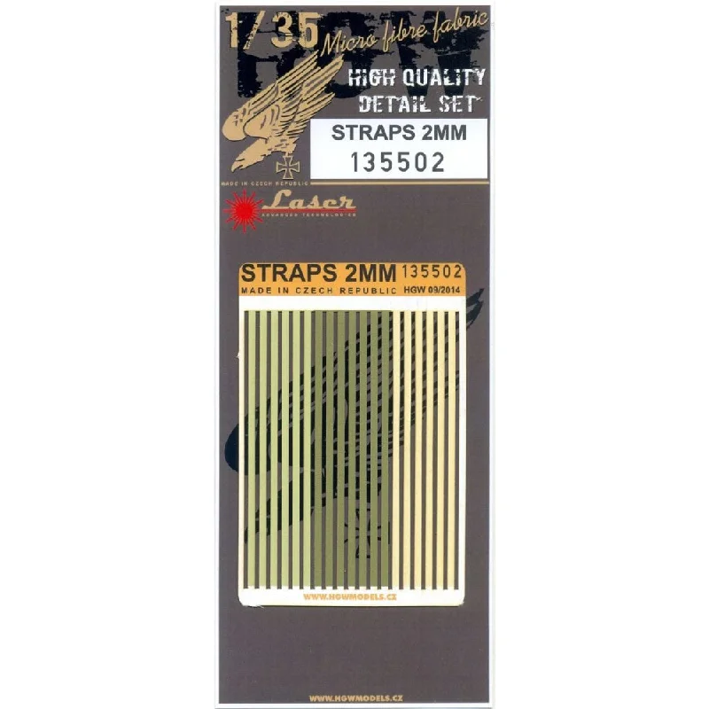 Medieval - village model toys for historical immersion​ HGW 1/35 scale Straps 2mm - Belts, No Buckles - 135502