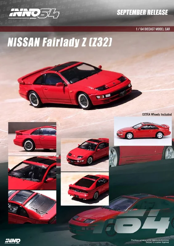 Robot model toys that can be programmed for STEM learning​ INNO64 1:64 Nissan Fairlady Z (Z32) in Aztec Red