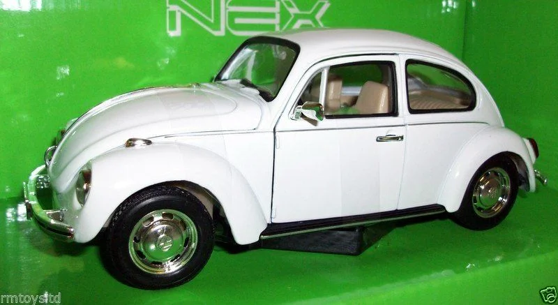 Railroad ties for supporting the tracks​ WELLY 1/24 - 22436W VOLKSWAGEN BEETLE HARDTOP - WHITE