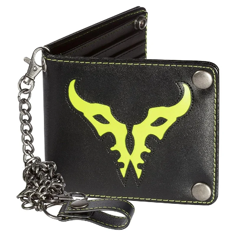 Video games with voice - acting talent​ World of Warcraft Legion Logo Men's Bifold Chain Wallet