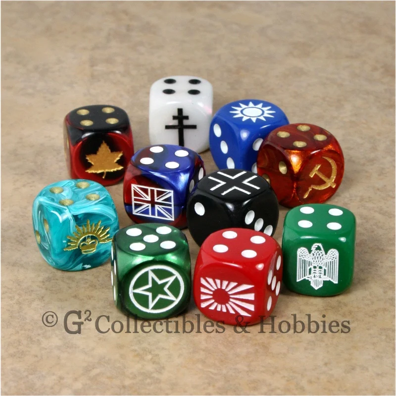 Plush toys for astronomers with planet - or star - shaped accents​ WWII Axis & Allies 10pc Dice - Set A