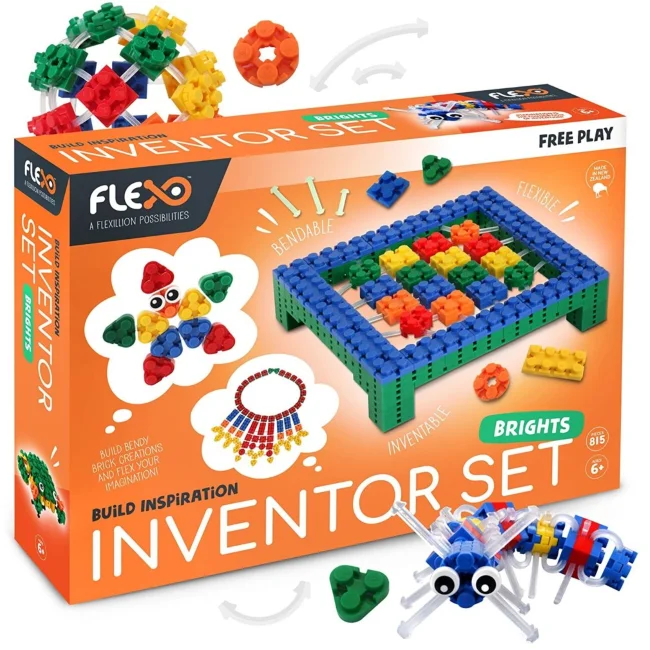 DIY puzzle kits for creative enthusiasts​ flexo free play inventor set brights