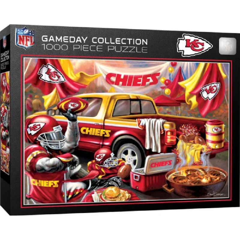 Educational puzzles for preschoolers to enhance cognitive skills​ Gameday Chiefs Puzzle…@Masterpcs