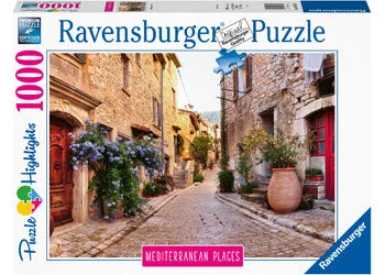 Puzzle - inspired clothing with puzzle prints​ Ravensburger Mediterranean France 1000pc [14975-9]