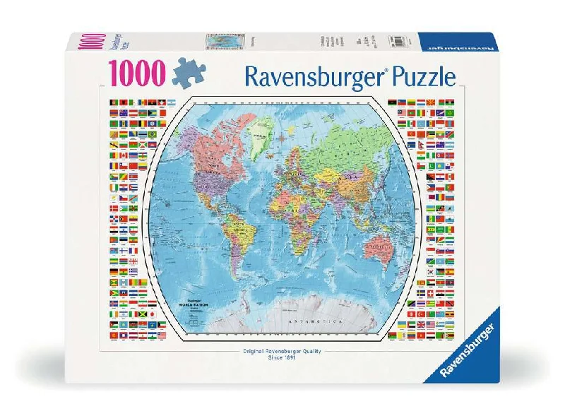 Puzzle gifts for birthday celebrations​ RAVENSBURGER POLITICAL WORLD MAP 1000PC