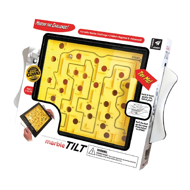Transportation - themed puzzles with cars and trains​ Reeve + Jones - Marble Tilt