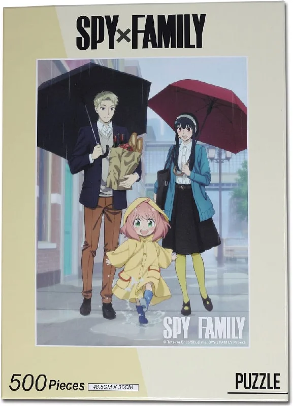 Puzzle - shaped wall clocks for timekeeping with style​ Spy x Family Puzzle Rainy Day (500 pieces)