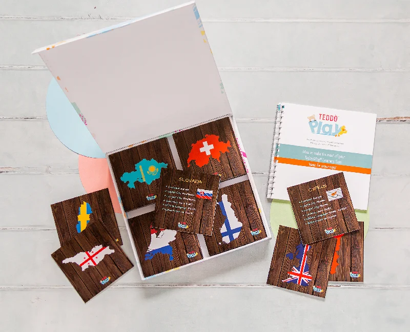 Puzzle - themed party favors Teddo Play - Europe Geography Flags and Facts Learning Cards Set Puzzle - themed party favors Teddo Play - Europe Geography Flags and Facts Learning Cards Set
